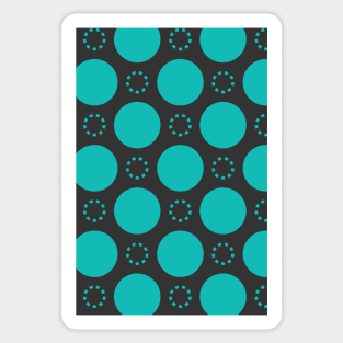 Blue Circles Seamless Pattern 041#001 Sticker